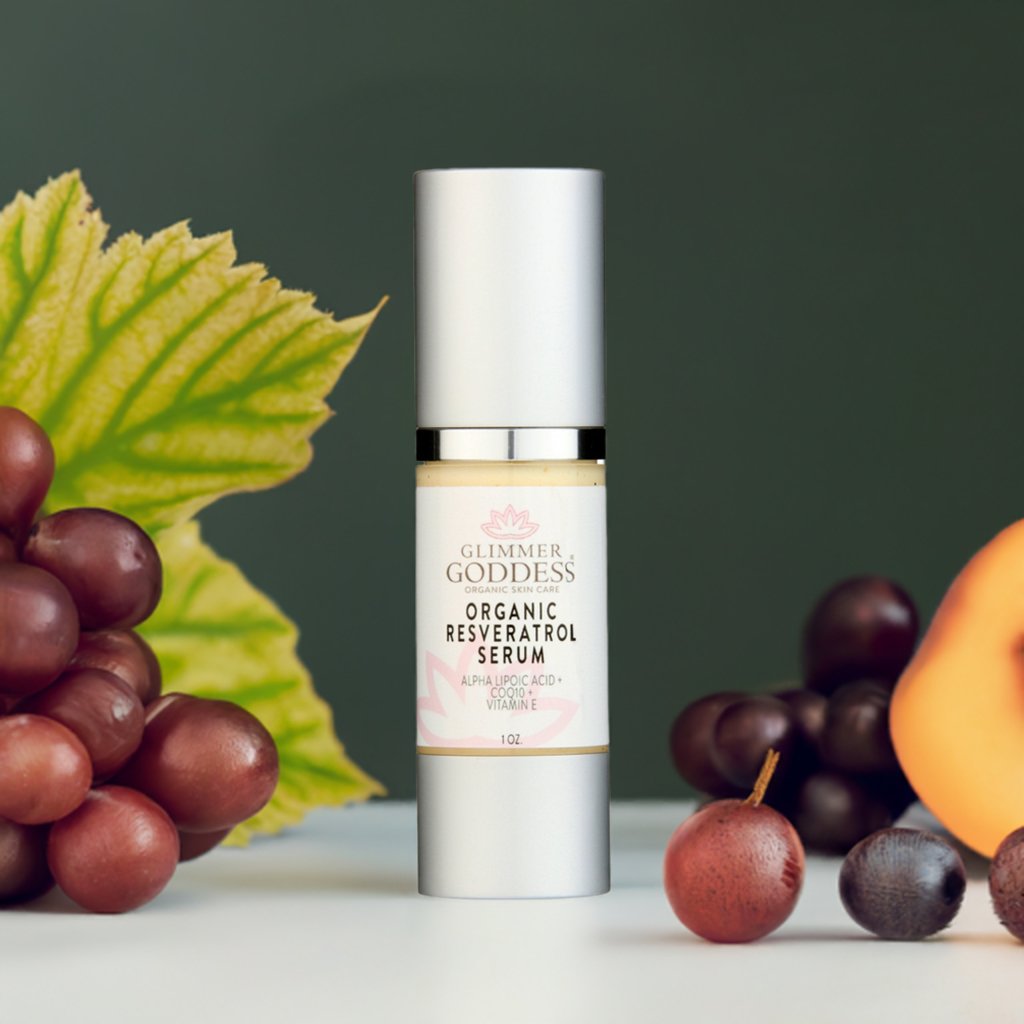 Organic Resveratrol Serum – Instant Firming Antioxidant Serum with CoQ10 for Wrinkles & Radiance