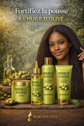 🌿 Miracle Pousse à l’Huile d’Olive
Fortifiez la pousse – Nourrissez intensément – Réduisez la casse
Miracle Pousse à l’Huile d’Olive est une gamme capillaire nourrissante et fortifiante conçue pour stimuler la pousse, renforcer la fibre capillaire et pré