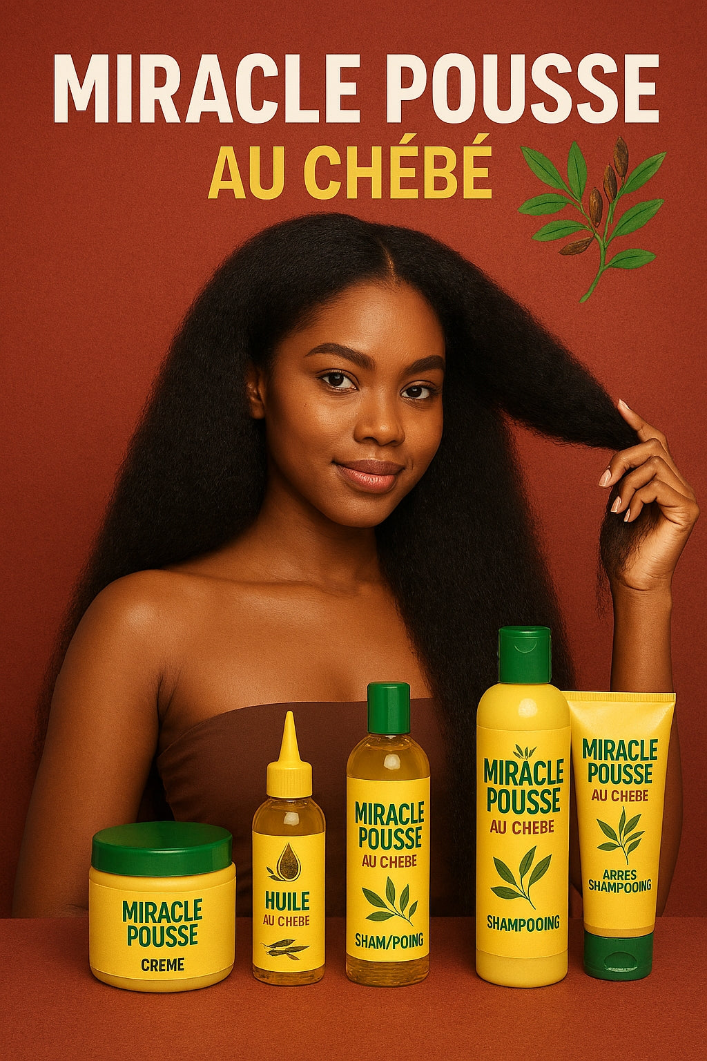 Miracle Pousse au Chébé – Gamme Complète Croissance & Fortification | Beauty Units

🌿 Résultats visibles – Cheveux plus longs, plus forts, plus denses
Inspirée des secrets capillaires africa