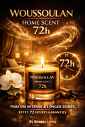 🕯️ WOUSSOULAN
Home Scent – Effet 72 Heures
By Beauty Units
✨ Transforme ton intérieur en un sanctuaire de luxe, de sérénité et de chaleur africaine.