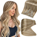Extensions à Clips Premium Blonde Cendrée – Cheveux Soyeux & Volume Instantané